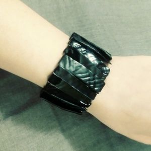Edgy black bracelet